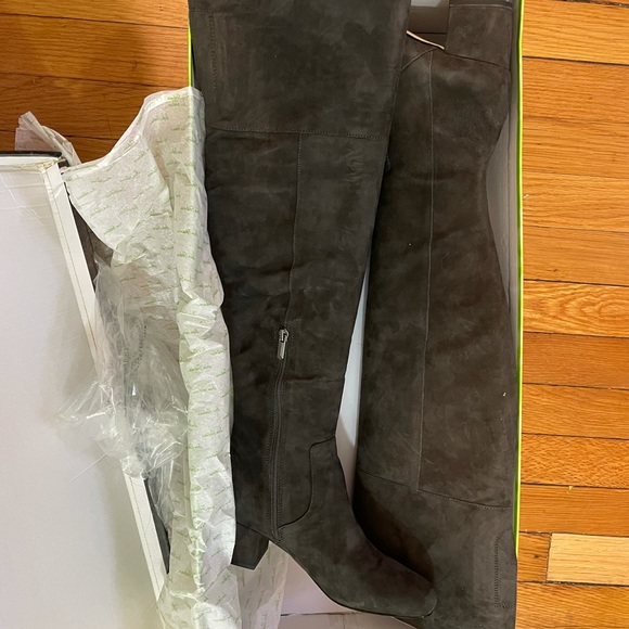 Sam Edelman ELINA “ Dark Gray “ Suede Over the Knee Boots Thigh High Size 6 - Picture 2 of 11